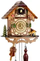 Produktbild: Eble Kuckucksuhr Kuckuckuhr Echtholz NEU batteriebetriebenes Quartzwerk Musik Kuckuckruf Fachwerkhaus 24cm- 60810000