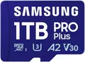 Produktbild: Samsung PRO Plus (2023) microSD-Karte + SD-Adapter, 1 TB, UHS-I U3, Full HD & 4K UHD, 180 MB/s Lesen, 130 MB/s Schreiben, Speicherkarte für Smartphone, Action-Cam, Handheld-Konsole, MB-MD1T0SA/EU