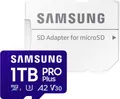 Produktbild: Samsung microSD Card PRO Plus microSDXC-Karte Retail 1TB Class 10, UHS-I, Class 3 UHS-I , v30 Video Speed Class, A2 Application