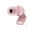 Produktbild: Logitech Brio 100 Webcam rosa mit Privacy Cover Mikrofon Full HD 1080p