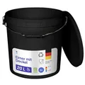 Produktbild: BenBow - Eimer mit Deckel schwarz 3X 20 Liter - lebensmittelecht stabil luftdicht auslaufsicher geruchsneutral - Aufbewahrungsbehälter aus Kunststoff - Metalgriff - Rissfester Griff, leer - zur Hause