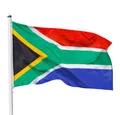 Produktbild: PHENO FLAGS Flagge Südafrika Flagge - Südafrikafahne 90 x 150 cm, Strapazierfähige Fahne für Fahnenmast, mit 2 Ösen