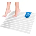 Produktbild: Ecence - 12x Anti-rutsch-streifen Aufkleber Dusche Badewanne Treppe Selbstklebend