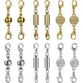 Produktbild: Magnetische Karabinerverschlüsse für DIY Schmuck, 12 Stk. Gold & Silber