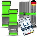 Produktbild: Travely® Premium Koffergurt - Besonders Auffällig & Sicher - Inkl. 2 N