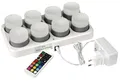 Produktbild: Duni LED-Mini Lamp-Set Teelicht wiederaufladbar 8 Stk. Multicolor inkl. warmweiß