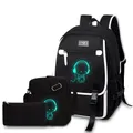 Produktbild: Schulrucksack Jungen Mädchen Teenager Rucksack Groß 3-teiliges Set Schulranze...
