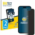 Produktbild: BROTECT Sichtschutzfolie Anti-Spy Privacy Folie Blaulicht-Schutz (2 Stk., Apple iPhone 15) (4349367)