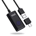 Produktbild: cooidea Mouse Jiggler Nicht Nachweisbar, USB Maus Beweger Mouse Mover mit 3 Modus- und EIN/AUS-Tasten,Maus Automatisch Bewegen mit USB-C-Adapter, Multi-Track Treiberfrei für Computer Laptop