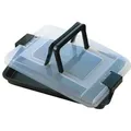 Produktbild: Kaiser 750002 Brat- und Backform mit Kunststoff-Haube, 42 x 29 x (4 / 7) cm, schwarz/transparent