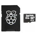 Produktbild: Raspberry Pi Official micro SD Card With Noobs (Operating System) for 4 - 32GB (SDPI4-32)