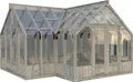 Produktbild: Palmako Gewächshaus / Pavillon / Glashaus Emilia 19,1 m²- 44 mm Grau kesseldruckimprägniert