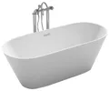 Produktbild: Belvit Badewanne halbfreistehend & freistehend aus Acryl – Eckbadewanne oder oval, Links, Mittig & Rechts, in 180x80 - 170x78 cm, mit Ablaufgarnitur