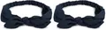 Produktbild: styleBREAKER Damen Haarband einfarbig mit Schleife und Gummizug, Stirnband, Headband, Pinup, Rockabilly, Haarschmuck 04026035, Farbe:Dunkelblau