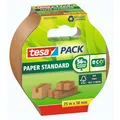 Produktbild: tesa tesapack Papier Standard - Umweltschonendes Paketband aus Papier, 56% biobasiertes Material - Effizient und recyclingfreundlich - Braun - 25 m x 38 mm