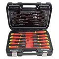 Produktbild: HASKYY 11 tlg VDE Isolierter 1000V Elektro-Schraubendreher Schraubenzieher Satz Schlitz & PH Set Magnetische KREUZ + SCHLITZ Spitzen Chrom-Vanadium-Stahl