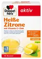 Produktbild: Nahrungsergänzungsmittel, Doppelherz, Zitrone, mit Vitamin C und Zink, unterstützt die normale Funktion des Immunsystems, Zitronengeschmack, 10 Beutel