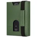 Produktbild: VON HEESEN Leder Slim Wallet - Geldbeutel mit RFID Schutz - Mini Geldbörse für Herren und Damen - Kartenetui Echtleder Karten Portemonnaie klein - Kreditkartenetui Grün