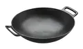 Produktbild: RÖSLE VARIO Wok, Hochwertiger Wok aus emailliertem Gusseisen zum scharfen Anbraten, asiatische Küche, für Herd und Grill geeignet, Schwarz