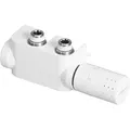 Produktbild: Viessmann Design-Ventilhahnblock für Badheizkörper (Mittenanschluss) - Farbe weiß, Thermostatkopf rechts - 7750490