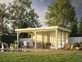 Produktbild: Pavillon Palmako Lenna Slide 16,6 m² Set 406 588 x 300 cm natur