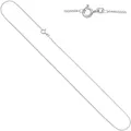 Produktbild: Goldkette JOBO, weiß (weißgold 333), Halsketten, Damen, Weißgold 333, L: 45, Goldkette, Panzerkette 333 Weißgold 45 cm 1,3 mm