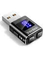 Produktbild: VAYDEER USB Mouse Jiggler mit USB-C-Adapter | LED-Timer, 2 Modi, Schwarz