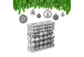 Produktbild: relaxdays Weihnachtsbaumkugel Weihnachtskugeln im 150er Set, silber