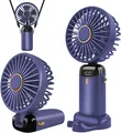 Produktbild: Handventilator USB Faltbar 5 Geschwindigkeiten Violett
