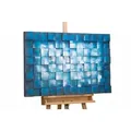 Produktbild: Kunstloft Holzbild, Blau, Weiß, Holz, 4.5x60 cm, Bilder und Zubehör
