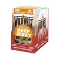 Produktbild: Wild West Beef Jerky, 16 x 60g Honey BBQ Rindfleisch, Beef Jerky high Protein Trockenfleisch, Protein Snack