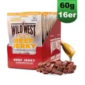 Produktbild: Wild West Beef Jerky Honey BBQ 16x 60g Trockenfleisch (65,10 EUR/kg)