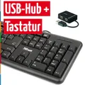 Produktbild: TRUST PC Tastatur Notebook QWERTZ USB deutsch + 4-fach USB 2.0 Hub NEU&SOFORT