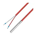 Produktbild: iOVEO 036HS02201 - PT1000 - Kabelfühler/Temperaturfühler/Solarfühler/Temperatursensor mit Silikon-Leitung bis 200°C