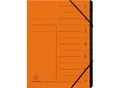 Produktbild: Exacompta Dokumentenmappe, DIN A4, Gummizugverschluss, Karton, 7 Fächer, orange