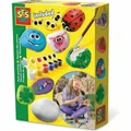 Produktbild: SES Creative 14818 – Steine Bemalen Set, Inklusive Farben und Pinsel, Kreativitä