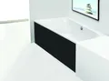 Produktbild: Hoesch Capri Glasverkleidung für Nischeneinbau 1500 x 700 mm - Schwarz - 47381.552