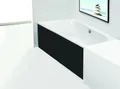 Produktbild: Hoesch Capri Glasverkleidung für Nischeneinbau 1500 x 700 mm - Schwarz