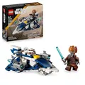Produktbild: LEGO Star Wars 75400 Plo Koons Jedi Starfighter Microfighter Bauspielzeug mit 2 Shootern - inklusive Mini-Figur mit Lichtschwert - Geschenk für Jungen ab 6 Jahren und Fans von The Clone Wars