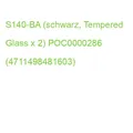 Produktbild: S140-BA (schwarz, Tempered Glass x 2) POC0000286 (4711498481603)