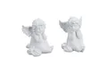 Produktbild: relaxdays Engelfigur Sitzende Grabengel 2er Set