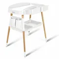 Produktbild: BabyGo Wickeltisch, Weiß, Holz, Echtholz,Buche, 62x81x88 cm, Babymöbel, Wickelkommoden & Zubehör, Wickelkommoden