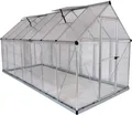 Produktbild: Palram - Canopia Aluminium Gewächshaus Hybrid 614 Silber 426x185x208 cm