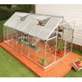 Produktbild: Palram - Canopia Aluminium Gewächshaus Hybrid 614 | Silber | 426x185x208 cm - Silber