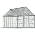 Produktbild: Canopia Gewächshaus Palram Hybrid, 7,9 m² Fläche, 185 x 426 x 208 cm, Polycarbonat, Fundamentrahmen