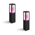 Produktbild: Philips Hue White & Color Ambiance Impress Sockelleuchte Outdoor sw . 2er Pack