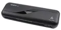 Produktbild: Genie LA 200 Laminiergerät inkl. Laminerfolien (geeignet bis DIN A4, für 80-125 mic Heißlamination) schwarz, 330 x 106 x 60 mm