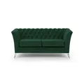 Produktbild: S-STYLE Chesterfield Einzelsofa  Wilhelm ¦ grün ¦ Maße (cm): B: 175 H: 78