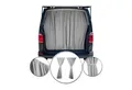 Produktbild: OMAC Autosonnenschutz Autogardinen Heckklappe Maß Gardinen Camping Sonnenschutz Grau 200x180, 30 x 25 cm, (2-St), Sonnenschutz, Hitzeschutz, Faltbar,Aufrollbar