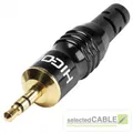 Produktbild: HICON 3,5mm Mini-Klinke 3-pol stereo Klinken Stecker Kabel bis 8,4mm | HI-J35S02